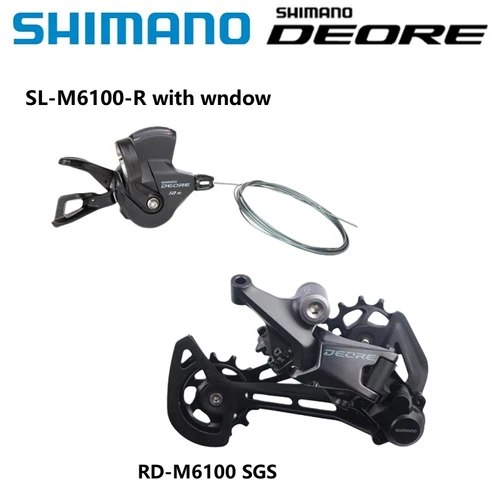 Imagen 2 del producto SHIMANO DEORE SL-M6100 derecha RD-M6100 SGS 12 velocidades Shifter desviador trasero Original para bicicletas de montaña MTB piezas de conducción