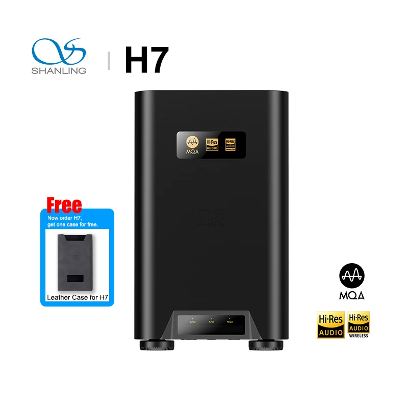 SHANLING H7 High-End Portable DAC AMP Headphone Amplifier AK4191EQ AK4499EX chips Hi-Res MQA 8x Bluetooth 5.0 PCM768 DSD512 LDAC