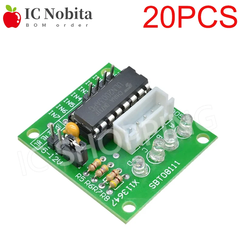 

20PCS 28BYJ-48-5V 4 Phase Driver Board Stepper Motor Driver Board ULN2003 Test Module For Arduino AVR