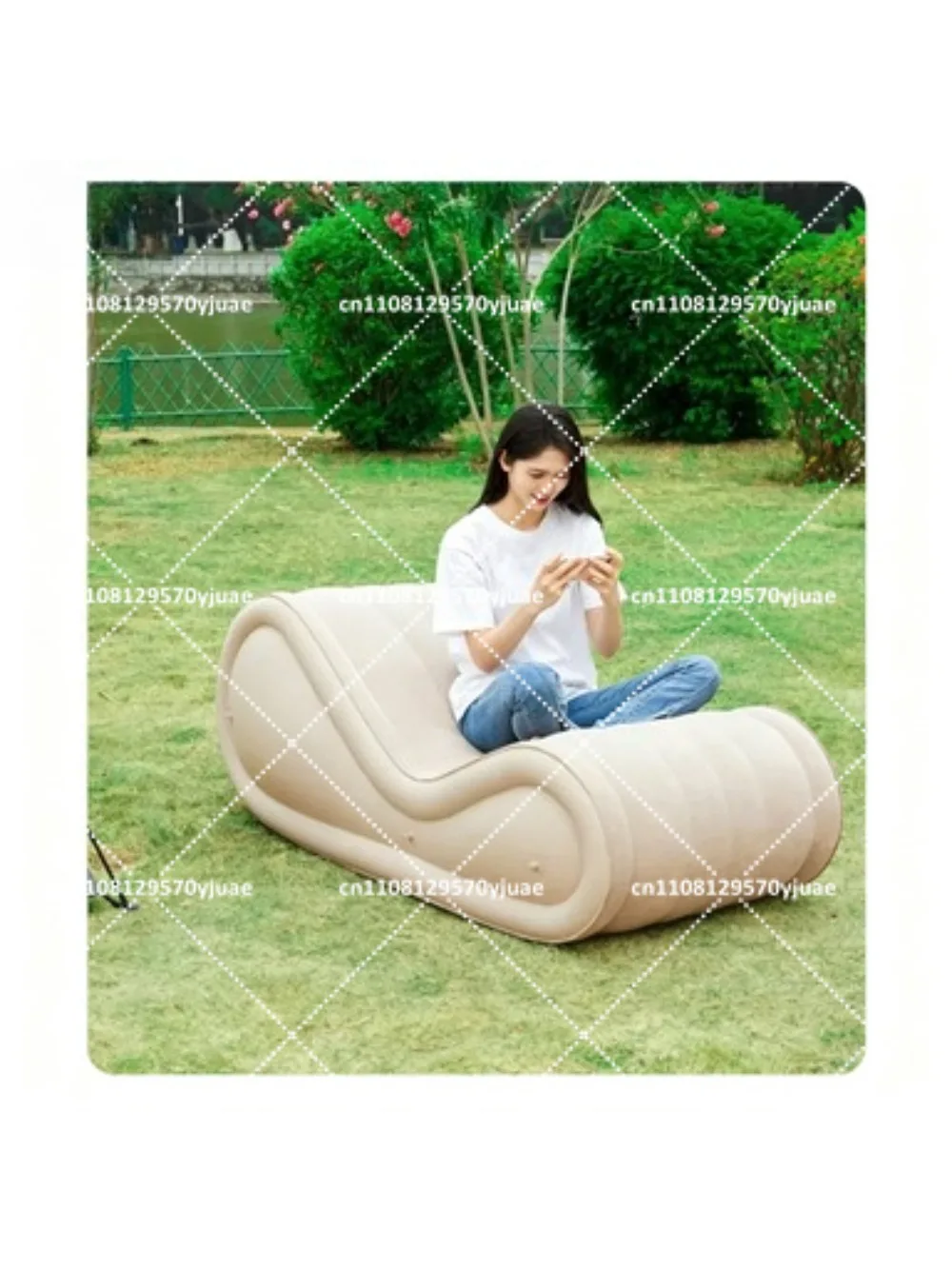 Outdoor Camping Sofa Automatic Inflatable Bed for Leisure Lunch Break