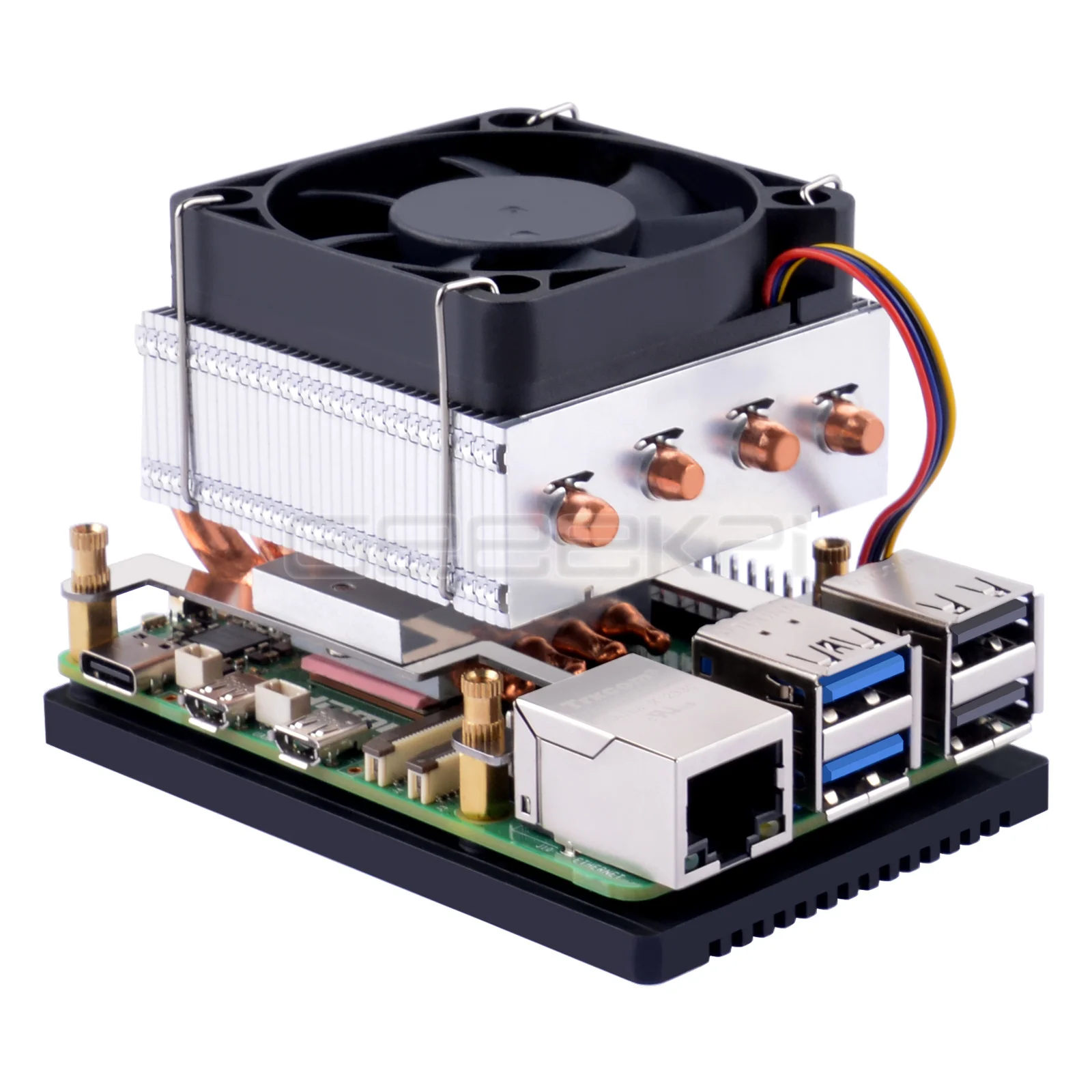 Geeekpi Low-Profile Plus CPU Cooler for Raspberry Pi 5 CPU Fan