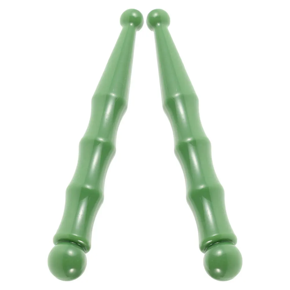

2pcs Foot Massage Stick Bamboo Node Acupressure Tool Resin Gua Sha Massage Rod For Eye Relaxation Sleep Quality Portable