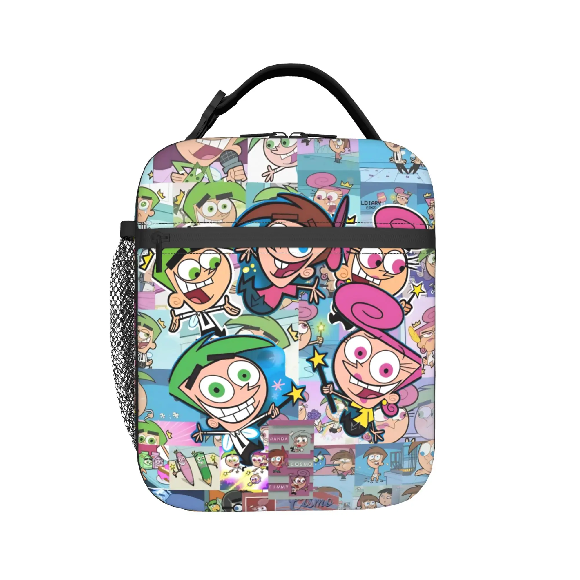 Bolsas térmicas para el almuerzo The Fairly OddParents Merch Lunch Food Box INS Lonchera térmica moderna para la escuela