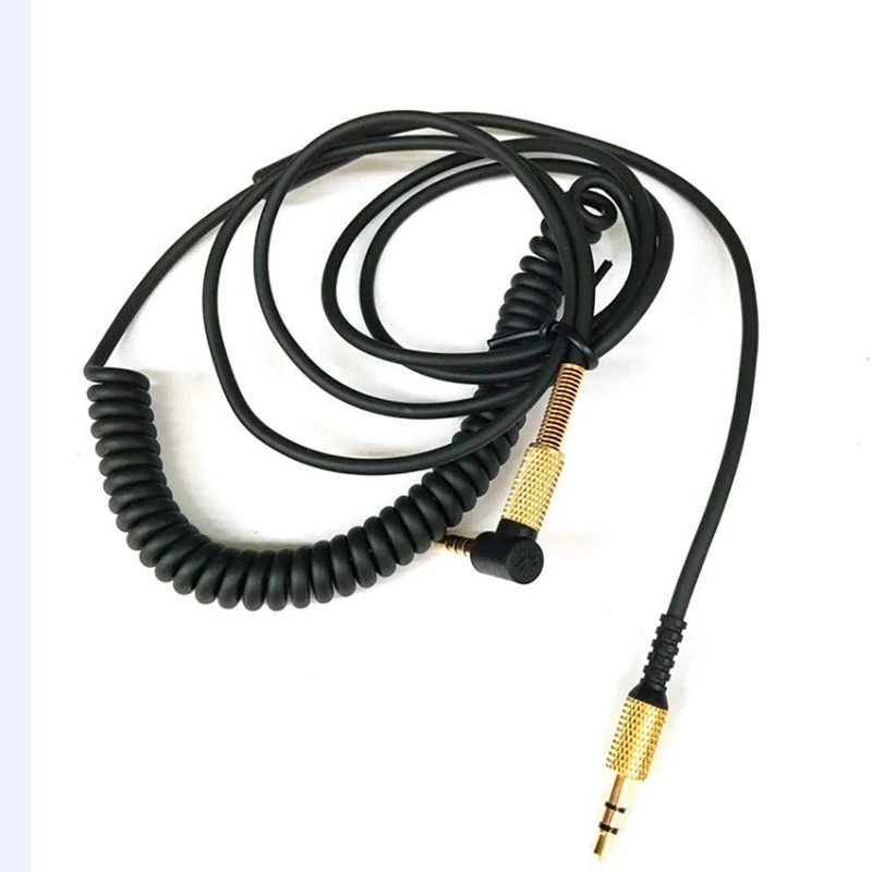 3.5mm Extension Cable Replacement Headphones Cable with Microphone Volume Control for Marshall Major II Monitor MID