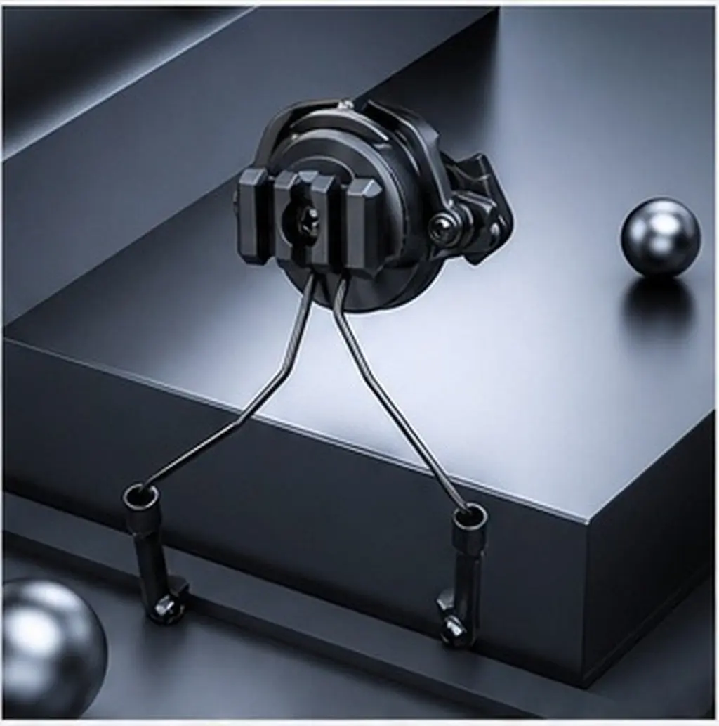 Earphone Accessories Black Rotary Tactical Adapter Headset Holder for 19-21Mm Guide Rail Outdoor Rail