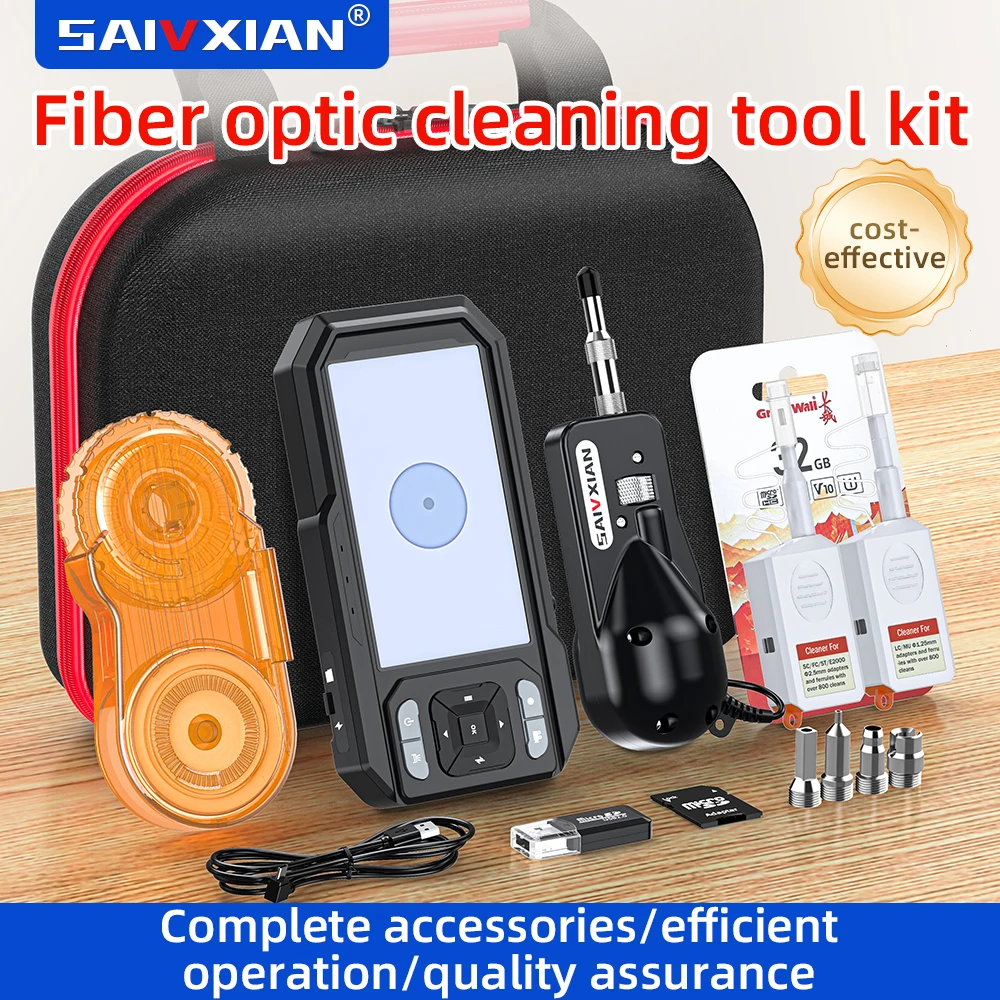 

SAIVXIAN, портативный тестер с торцевой поверхностью оптического волокна, 4,5-дюймовый большой экран высокой четкости, передача данных в реальном времени.