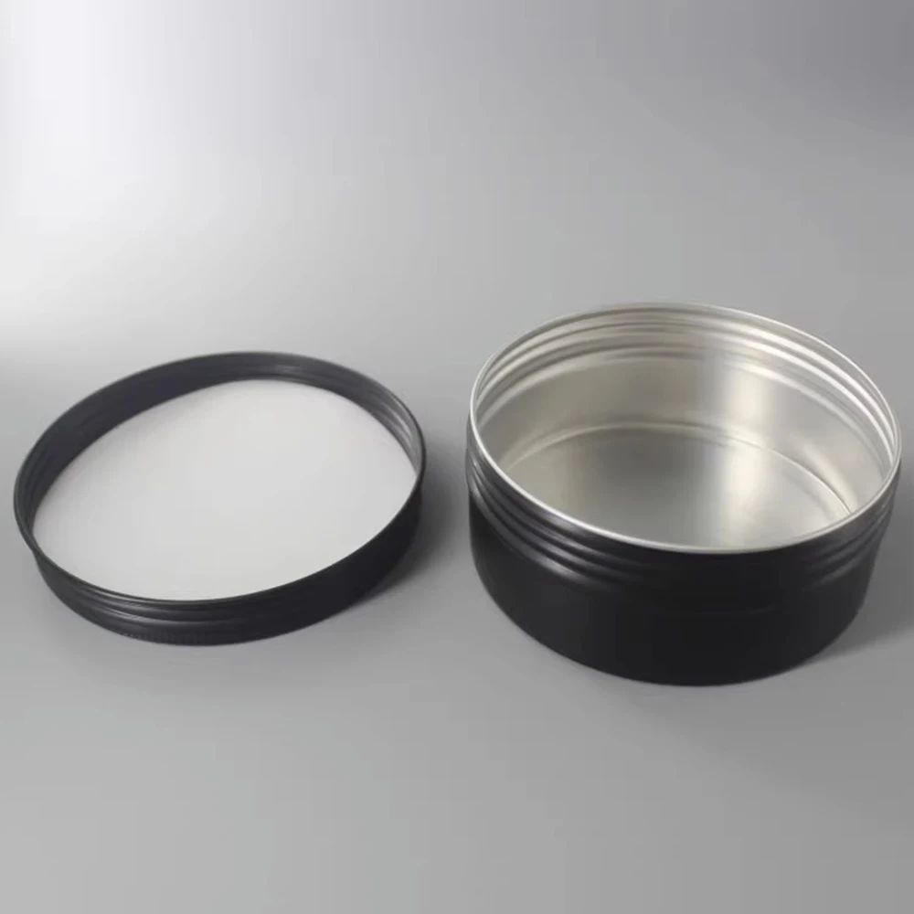 5/10/15/20/30/50/60/80/100/150g Black Empty Aluminum Box Lids Silvery Tin Cans Roundnd Metal Box Empty Ceam Jar Cosmetic Box