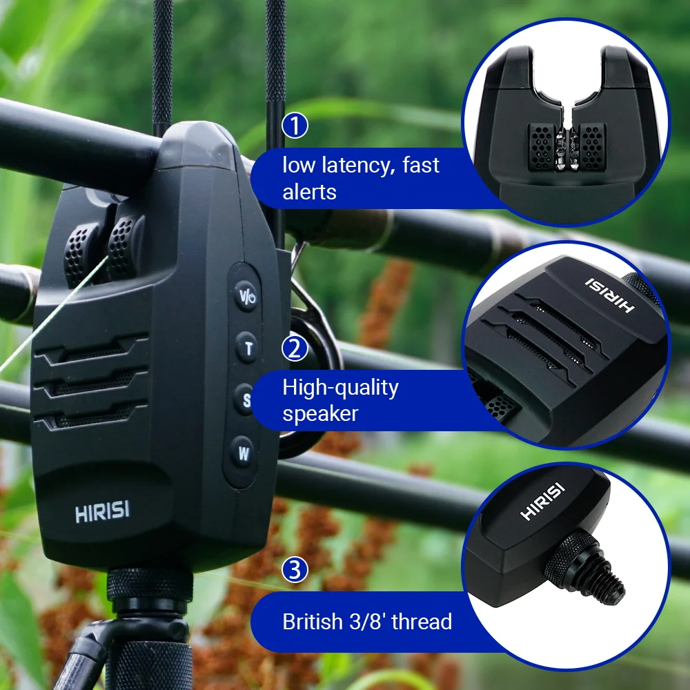 Alarma de pesca carpa Hirisi inalámbrica – Swinger antirrobo - imagen 3