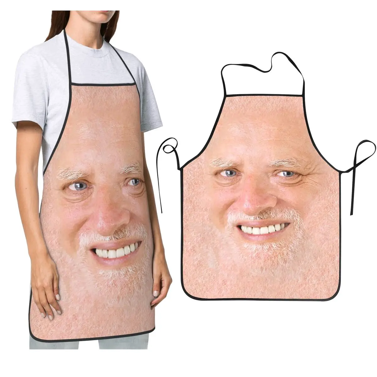 

Фартуки Hide The Pain Harold Meme, фартуки для шеф-повара, кулинарии, кухни, водонепроницаемый нагрудник, кухонный сарафан для уборки для женщин и мужчин, садоводства