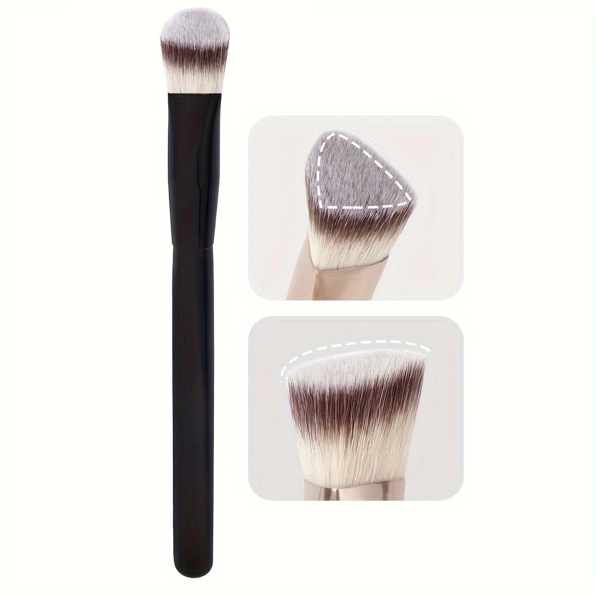 Premium-Concealer-Pinsel, dreieckiger Pinselkopf, weiche synthetische Borsten, hautfreundlich. – Detail 9