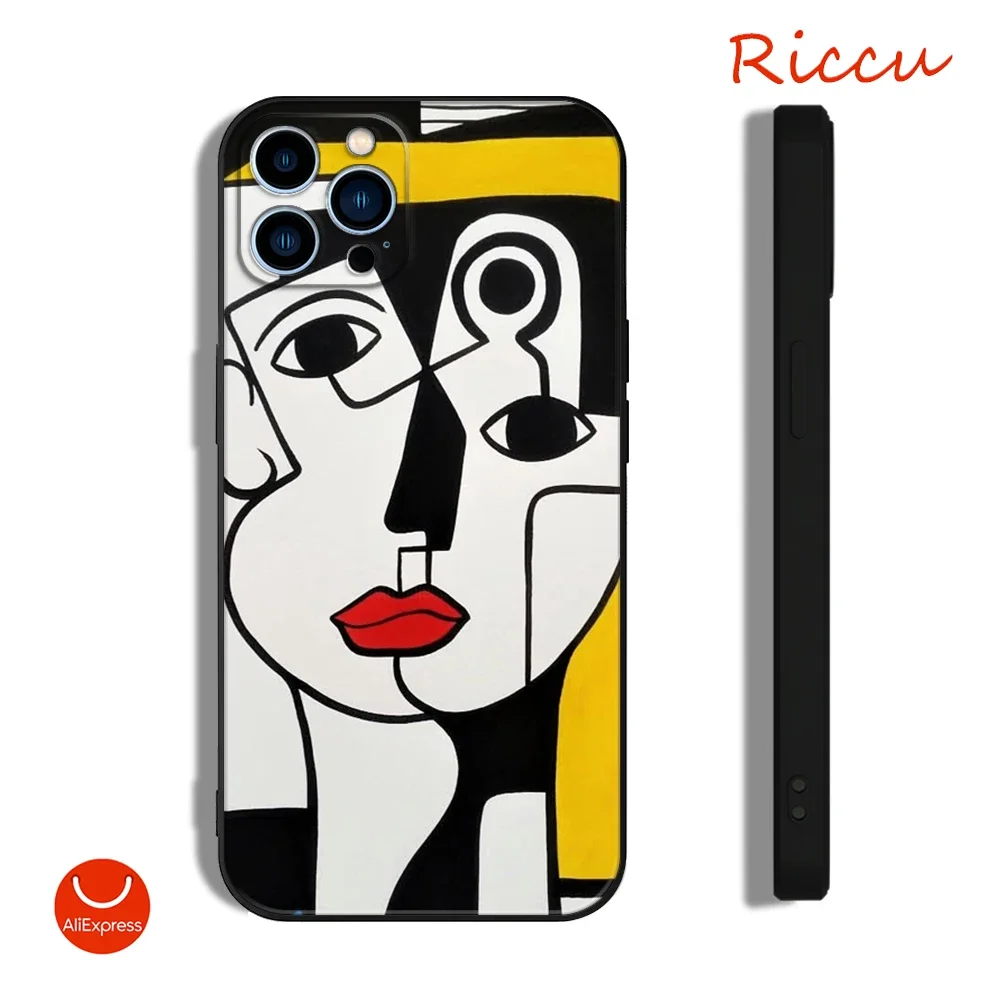 Picasso abstract art painting Phone Case FOR IPhone 13 12 11 Pro Plus X 14 Pro MAX 12 XR XS iphone 15 Ultra Covers in Silicone