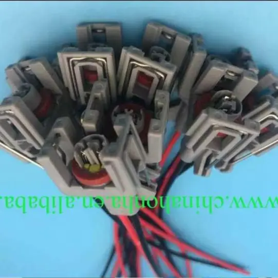 2Pin Auto fuel spray nozzle/oil atomizer plug with cable,Car Electrical plug for Delphi connector wire harness FCI 240PC024S8014