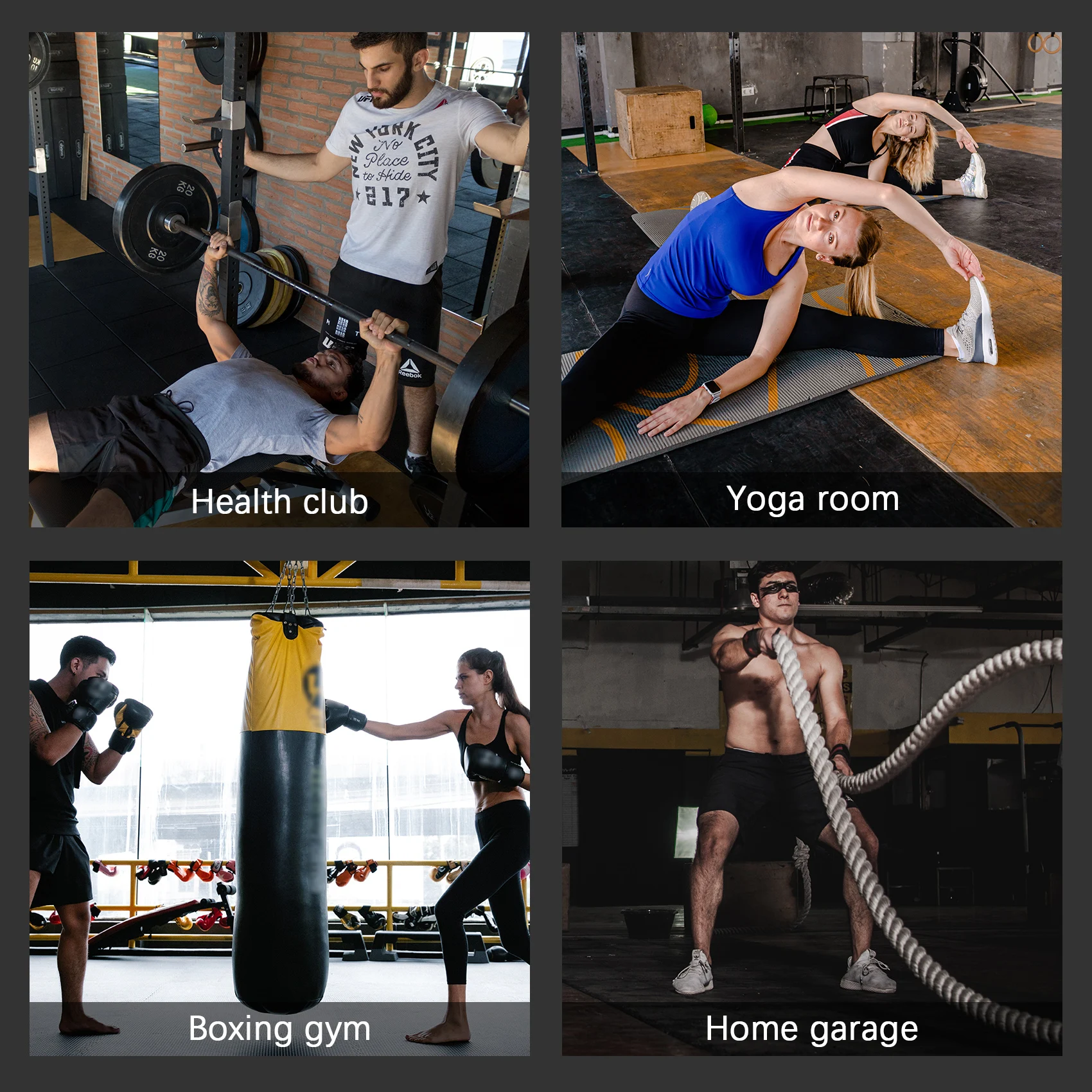 ABRO-Portable Gym Timer Interval Timer Workout Fitness Clock Countdown/UP/Stopwatch Magnetic & USB Rechargeable