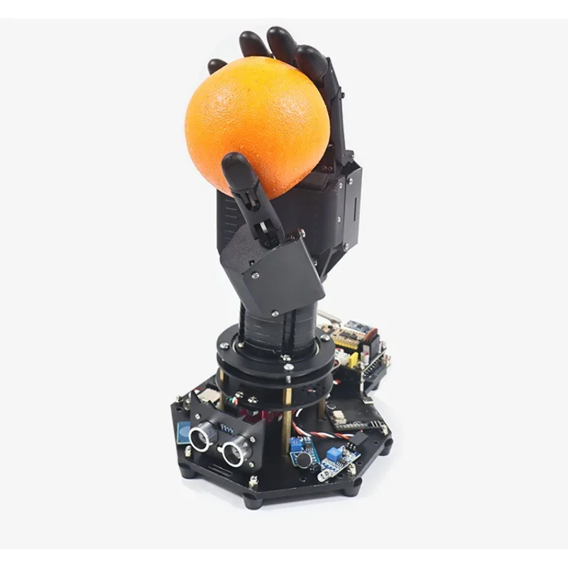 Bionic mechanical palm, five-finger mechanical gripper, programmed robot