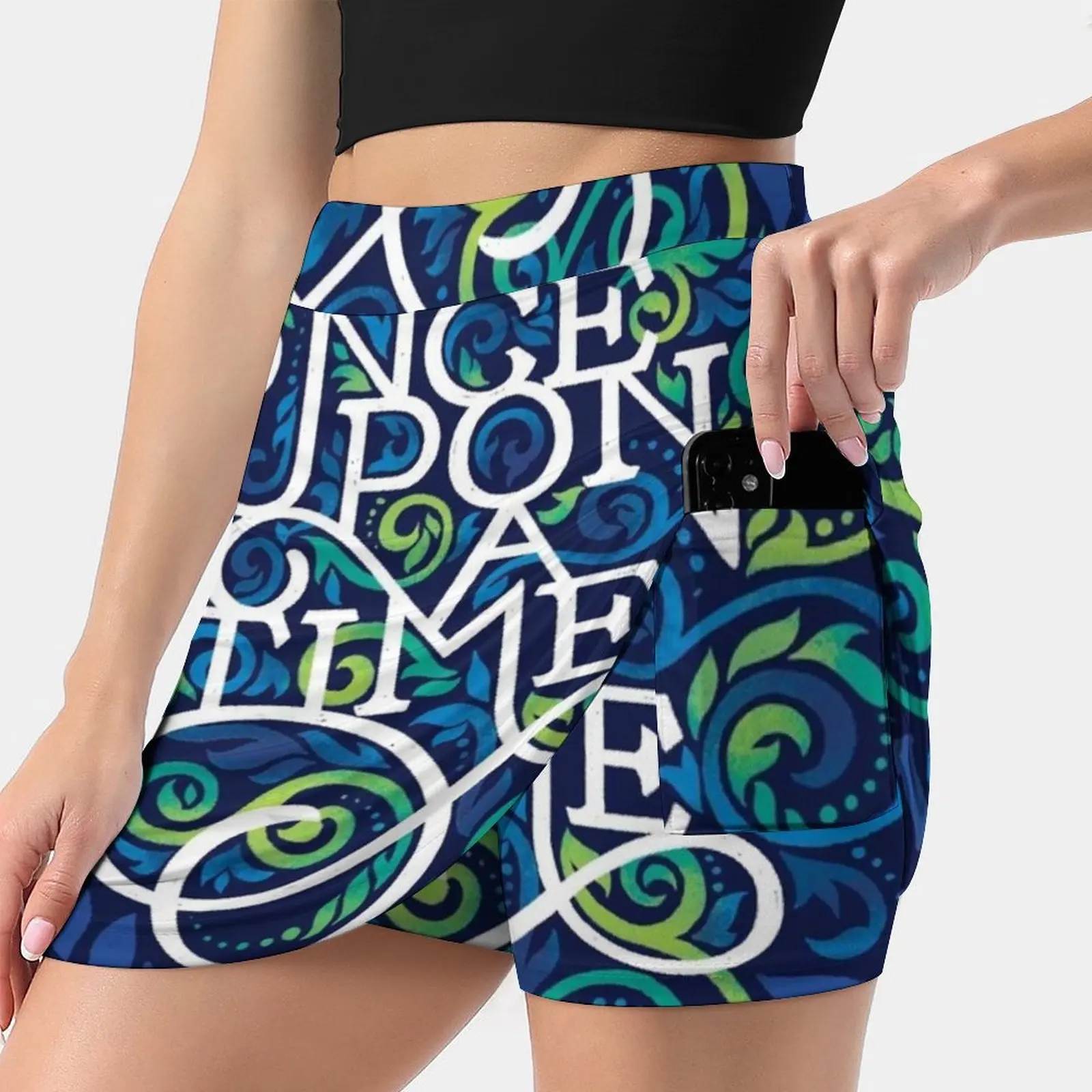 

Once Upon A Time Skirts Woman Fashion 2022 Pant Skirt Mini Skirts Office Short Skirt Once Upon A Time Lettering Cute Storybook