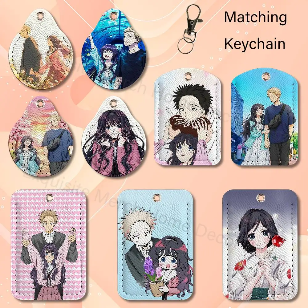 K-Kaoru Hana wa Rin to S-Saku Card Holder Keychain Key Air Tag Ring Door Lock Access Protective Case For Security Gift