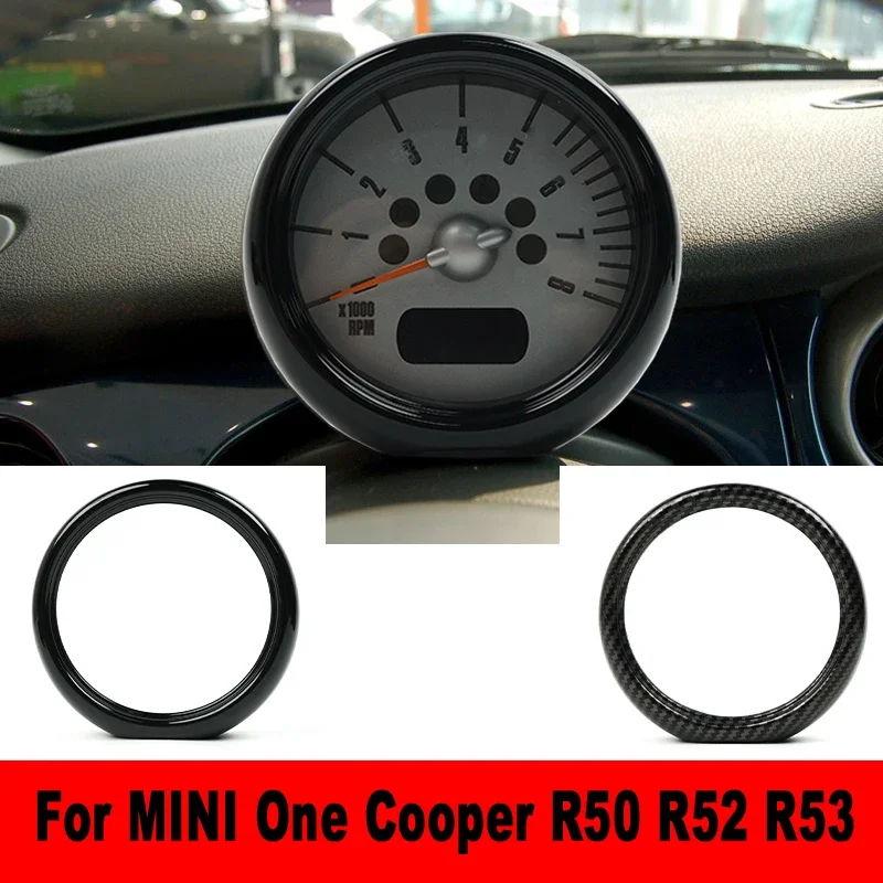 Gloss Black Interior Front Tachometer Cover Sticker  For Mini Cooper R50 R52 R53 Car-Styling Auto Interior Accessories