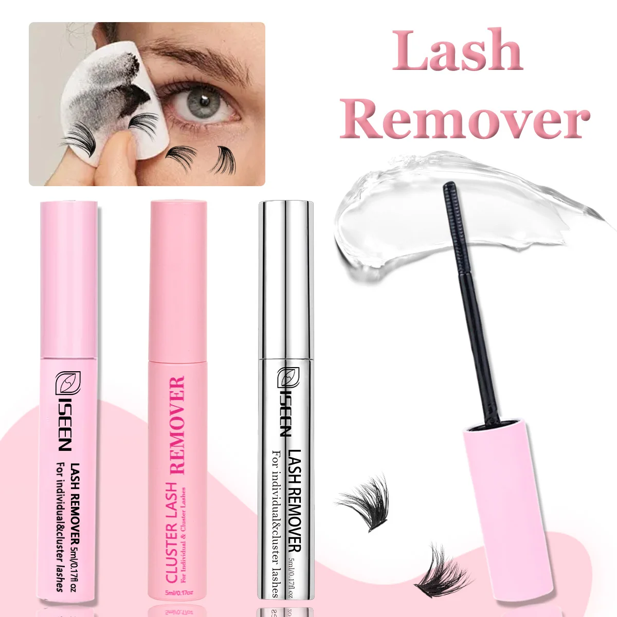 Dissolvant de colle pour cils pour bricolage, dissolvant de colle pour cils, nettoyage doux et en profondeur, résidus à dissolution rapide (5 ml)