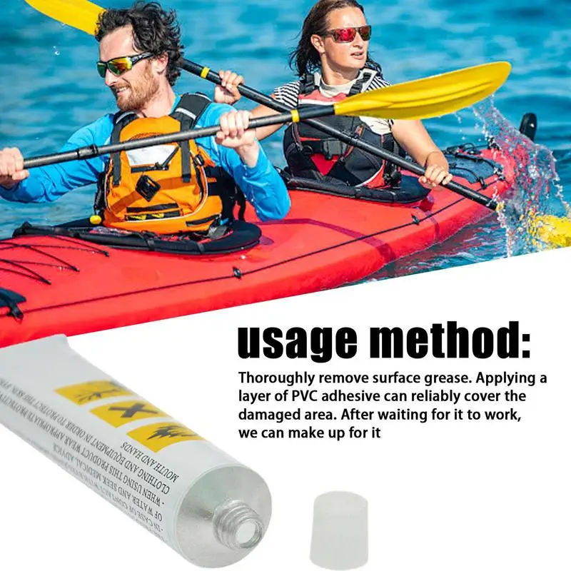 30ml PVC Repair Glue Waterproof Paddle Boat Repair Patch Glue Kayak Patches Glue Inflatable Toys D urable Repair Glue Tool