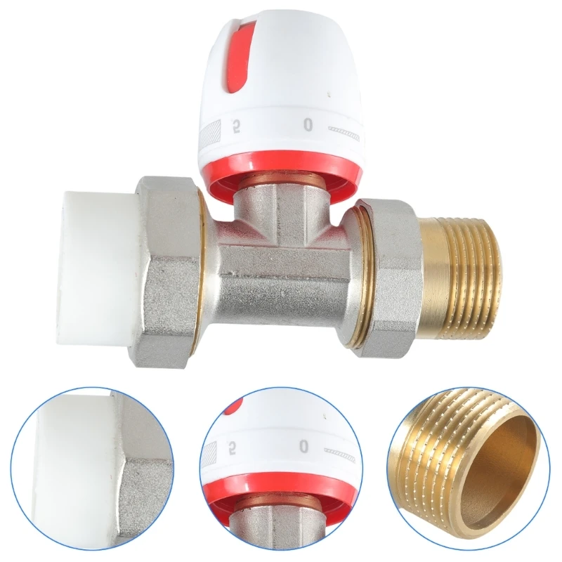 Heating Thermostat Adjustable Temperature Control Complete Thermostat Corner Shape Radiator Valves for Heating Systems