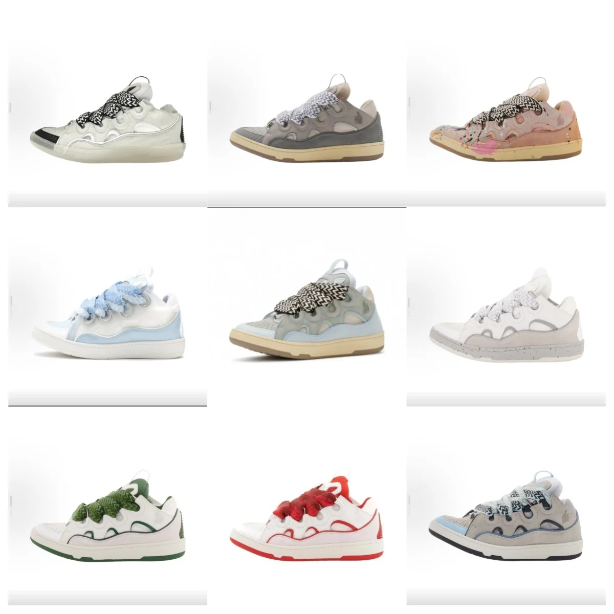 Фото Новые кроссовки LANVIN SPORT для женщин и мужчин, унисекс, повседневная обувь, модные уличные кроссовки с круглым носком и шнуровкой.