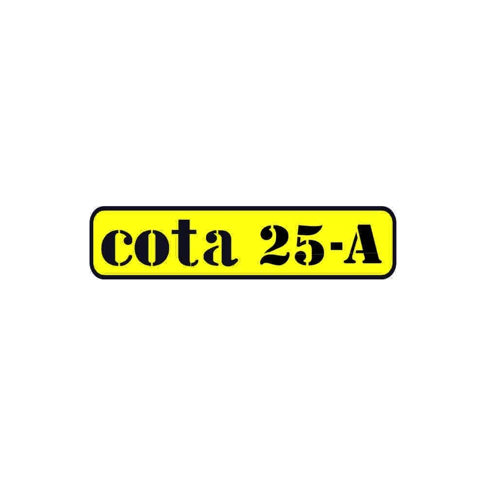 Yellow classic motorbike compatible sticker MONTESA Cota 25-A