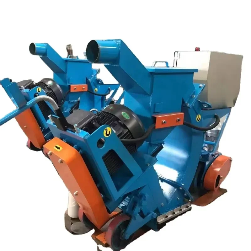 Concrete Blocks Mobile Road Surface Preparation Floor Portable Roughening Pavement Shot Blasting Machine/Horizontal Shot Blaster