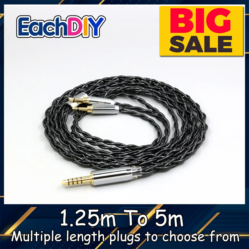 

99% Pure Silver Palladium Graphene Floating Gold Cable For Oppo PM-1 PM-2 Planar Magnetic 1MORE H1707 Sonus Faber P LN008355