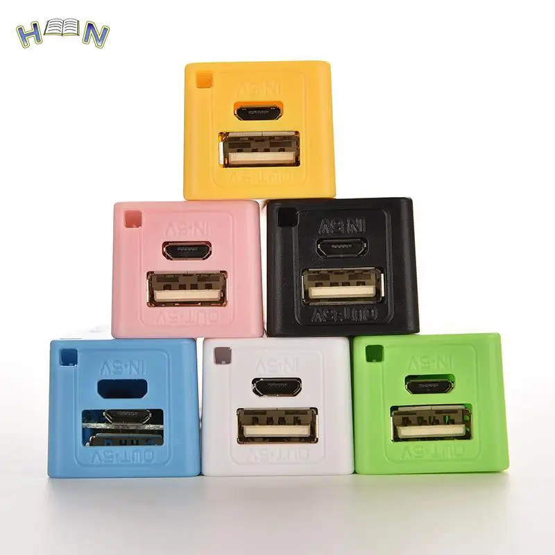 JETTING 1PC Plastic Power Bank Box 18650 5V 1A External Battery Pack Charger Case for Mobile Phone Tablets Backup Power 6 Colors