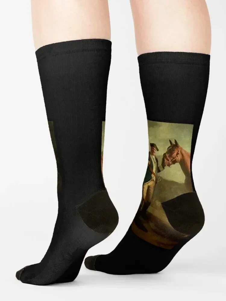 The Sopranos Commendatore Tony Soprano Painting T-Shirt Socks Crossfit Hiking boots floor christmass gift Socks Men Women's