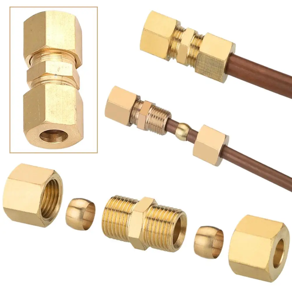 

Automotive Brake Line Connector Copper Tube Double-ended Humidifier Line 4.75mm Without Car Joint Brake Ferrule Flaring G2Z9