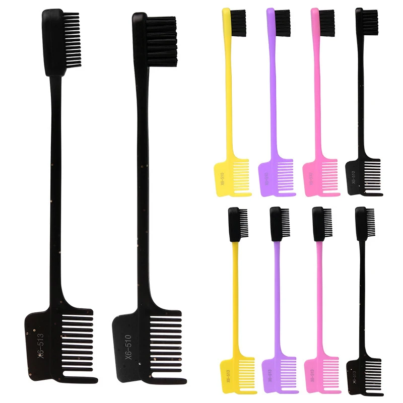 Professional Double Headed Eyebrow Brush Comb Eyebrow Shaper For Grooming Brows Salon Dust Brush Styling Accessories Makeup Tool