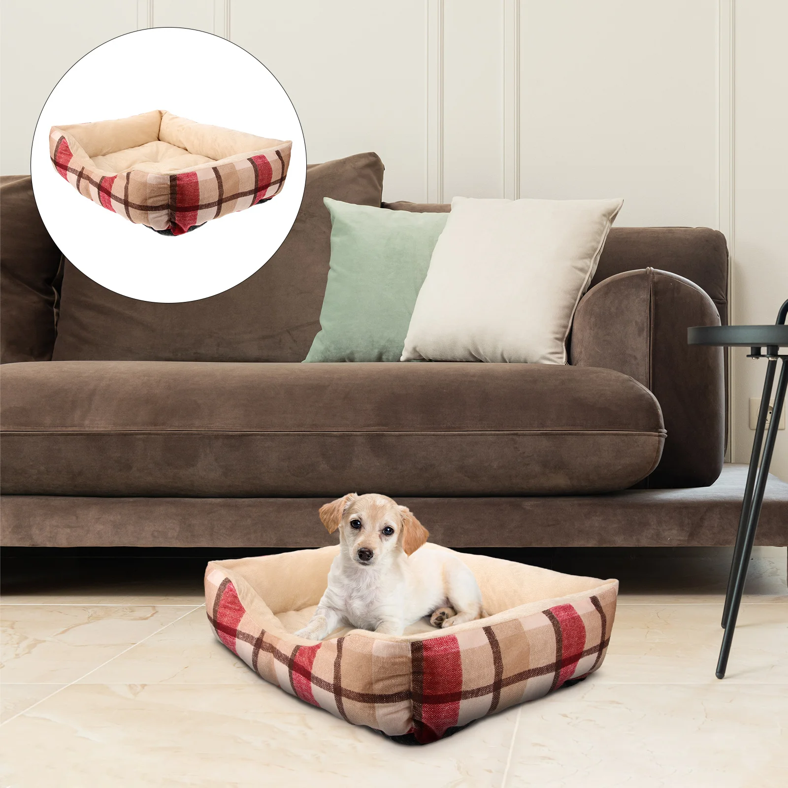 

Christmas Style Cotton Cat Dog House Warm Nest Pet Sleeping Bed Soft Comfortable Rest Supply Christmas Style Cat House