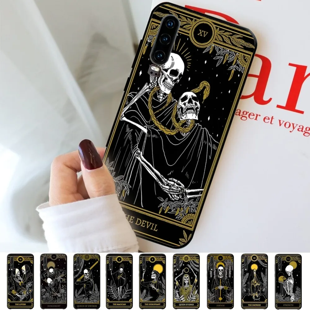 Чехол для телефона Death Tarot для Huawei P 8 9 10 20 30 40 50 Pro Lite Psmart Honor 10 lite 70 Mate 20lite