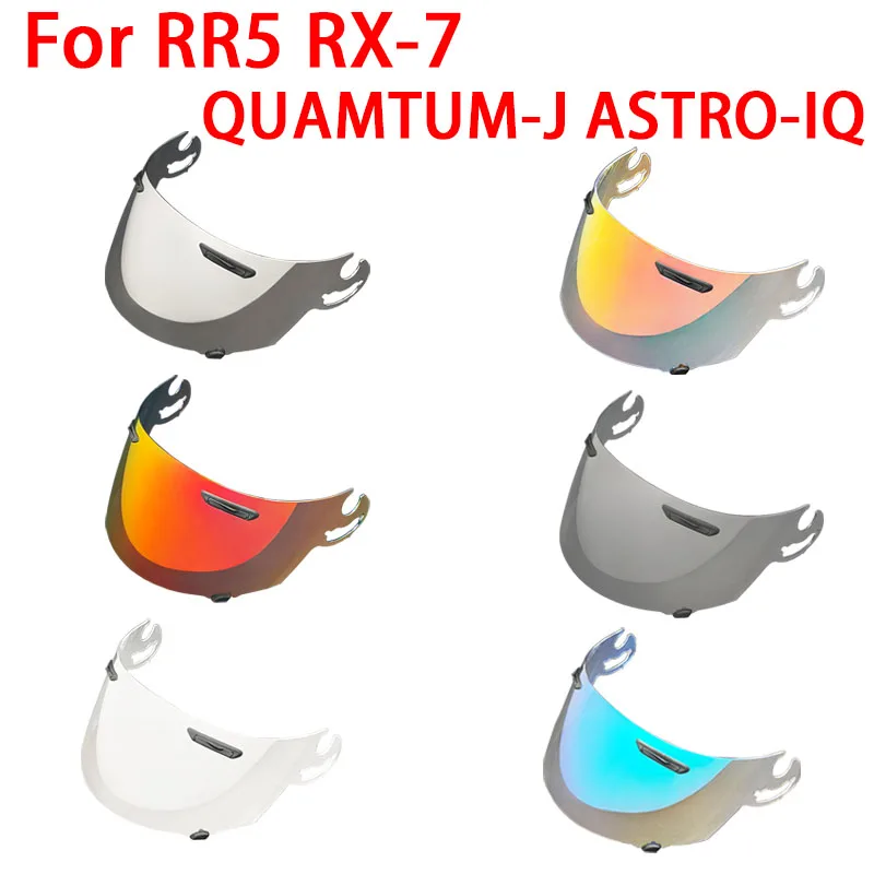 RR5 visor for RX-7 QUAMTUM-J ASTRO-IQ  Dustproof Windproof uv cut Sunscreen shield Electroplated Motorcycle helmet accessories