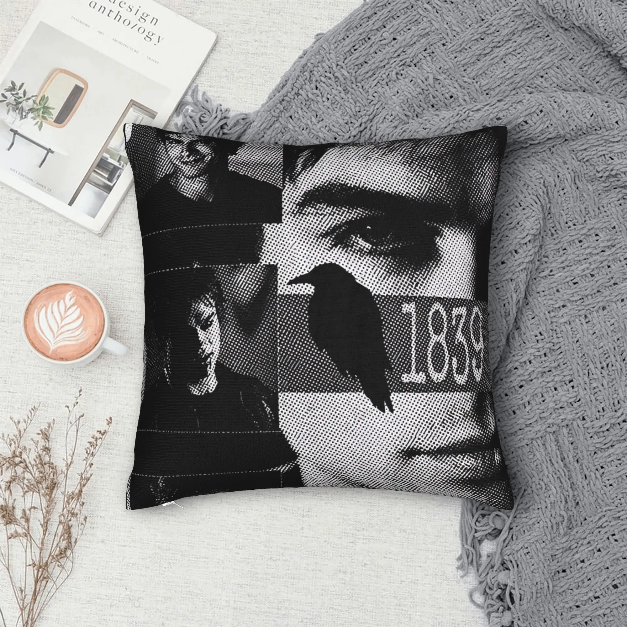 Pillow Case The Vampire Diaries Damon salvatore Custom  Pillow Cover For Living Room Sofa Vintage Pillowcases