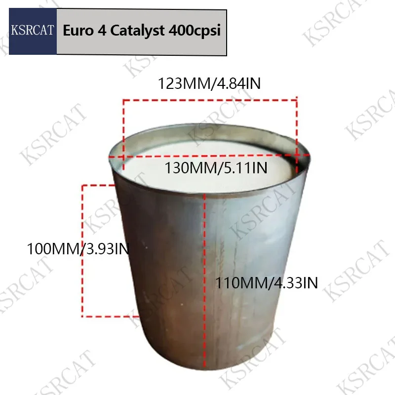 

Автомобильные выхлопные фильтры Euro 4 Auto Honeycomb Catalyst 400cpsi, керамический Универсальный каталитический конвертер 130*110 мм, подходит для автомобилей