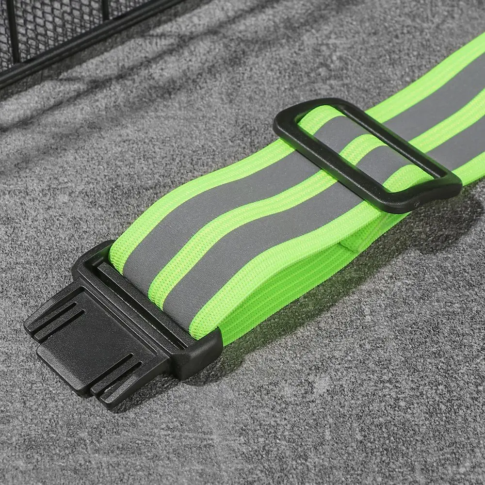 Outdoor Bike Safety Alert Pants Hand Leg Reflector Wristband Bicycle Bind Strap Warning Armband Cycling Reflective Strips