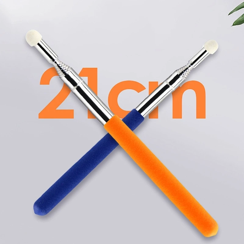 Teacher Pointer Extendable Retractable Teaching Pointer Stick Whiteboard Pointer with Felt Head for Presentation Lecture