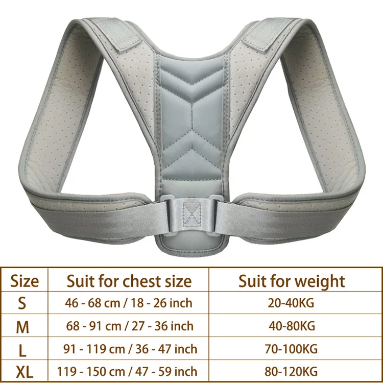 1Pc Adjustable Posture Corrector Back Support Strap Brace Shoulder Spine Support Lumbar Posture Orthopedic Belts Men Women