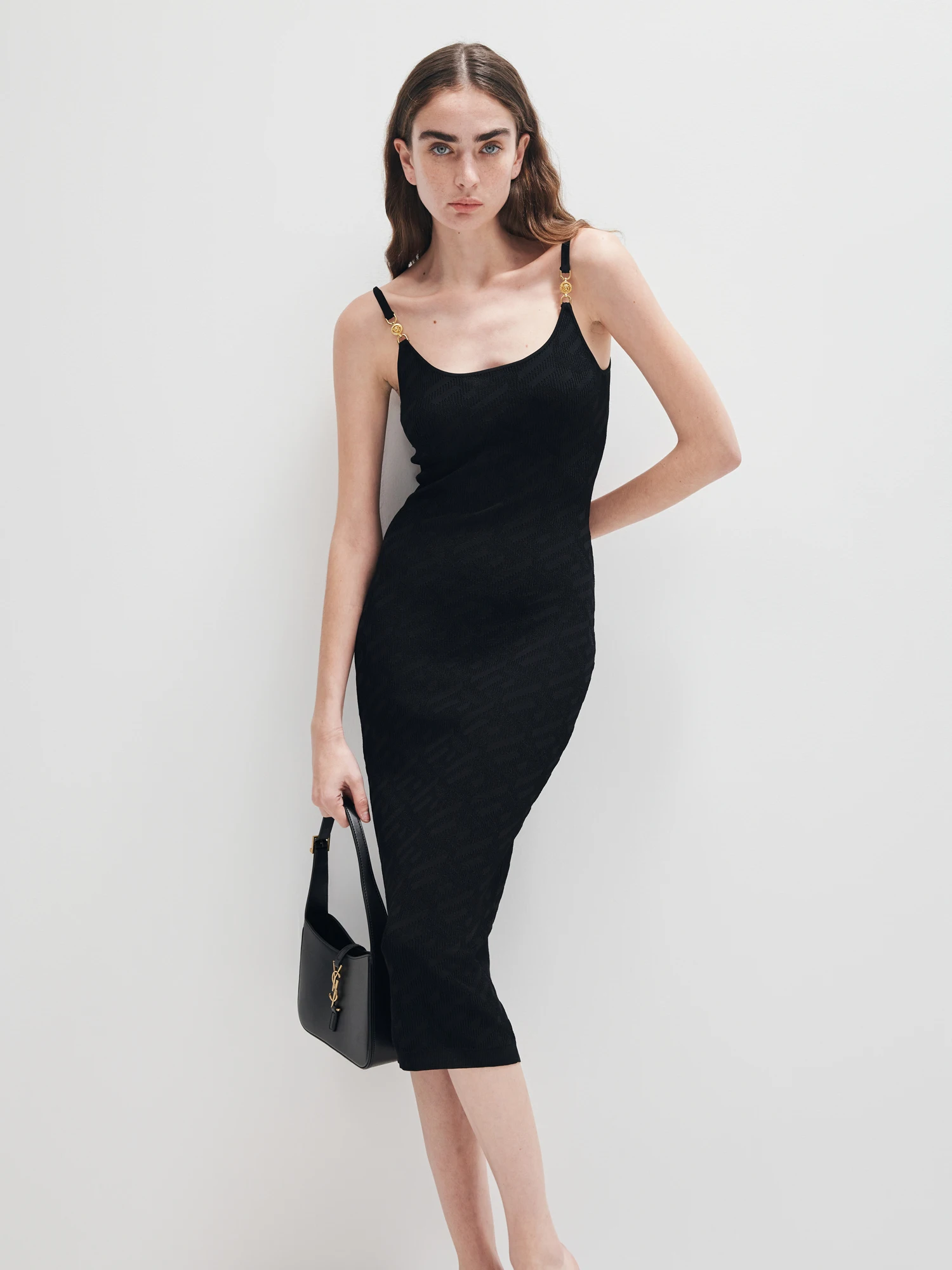 Zia Zhang Summer 2025 New Sexy Monarch Pattern Slim Fit Strap Dr Ele Lady's Faion Belted ort Skirt Gown