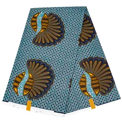 Tela de cera de Material de poliéster africano de Ankara Nigeriano para mujer, tejido con estampado de Ghana, Material textil para vestidos DIY, costura, novedad de 2024