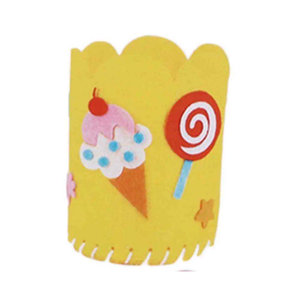 

Creative Material Pack Arts Crafts DIY Craft For Children DIY Pen Holder Handwork Pen Container DIY Pencil Holder Non-Woven