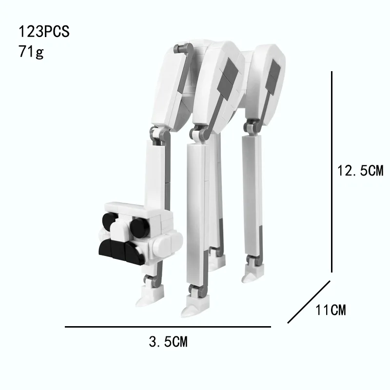 Abnormal zoo building block figurine model