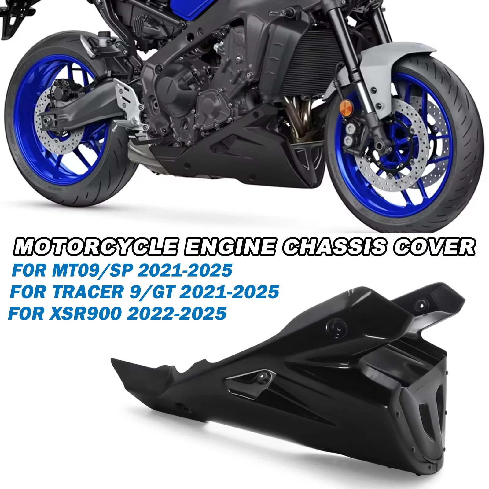 Voor MT-09 SP 2025 mt09 sp 2024 2023-2021 Motorfiets Accessoires Chassis expeditie Skid Plate Motor Chassis Beschermende Guard