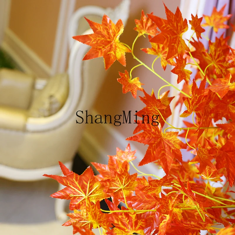 

CL value simulated red maple tree planting bonsai plastic hotel mall fake floor decoration