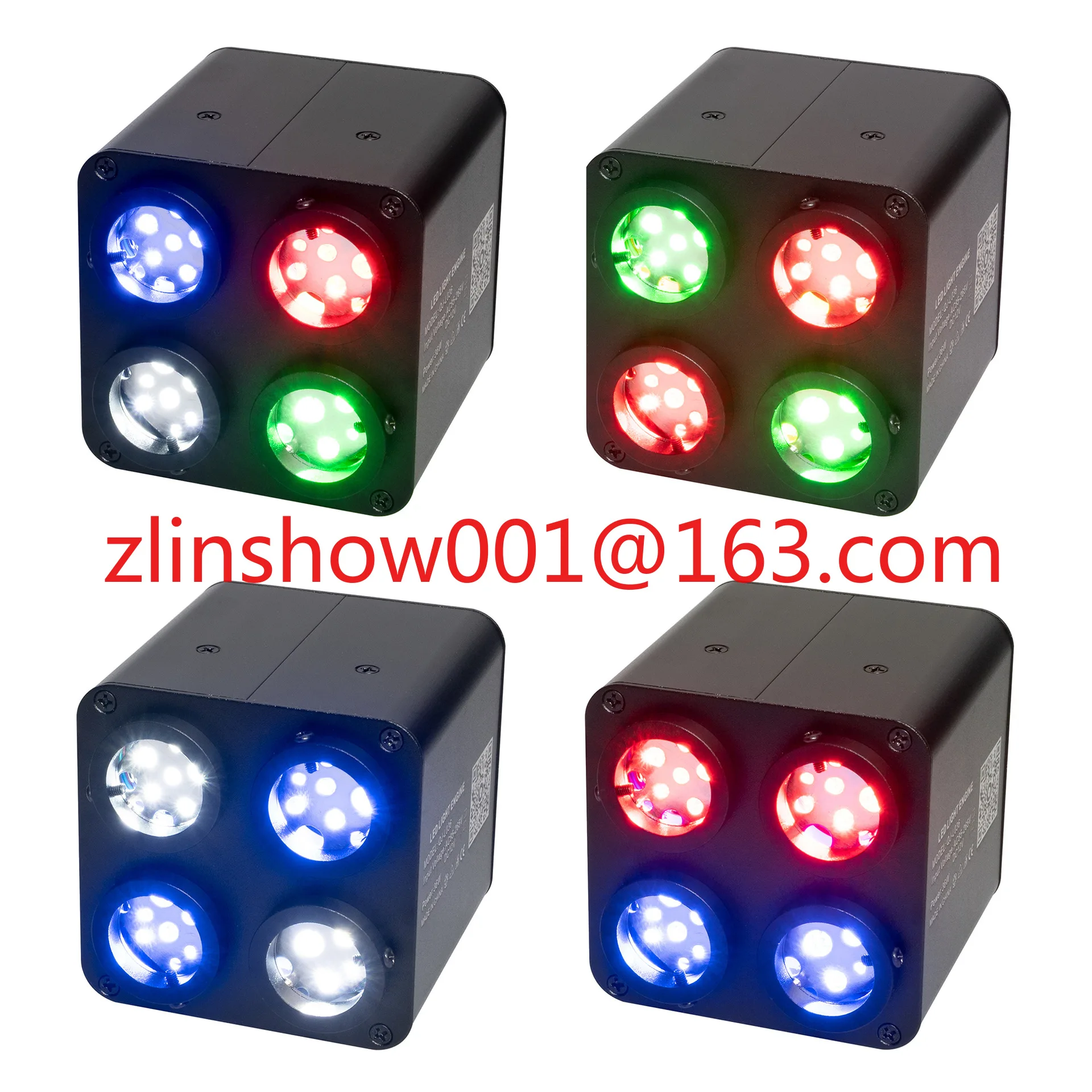 Four-color 36W four-head flashing APP starry sky meteor all-in-one machine, colorful starry sky car roof modification