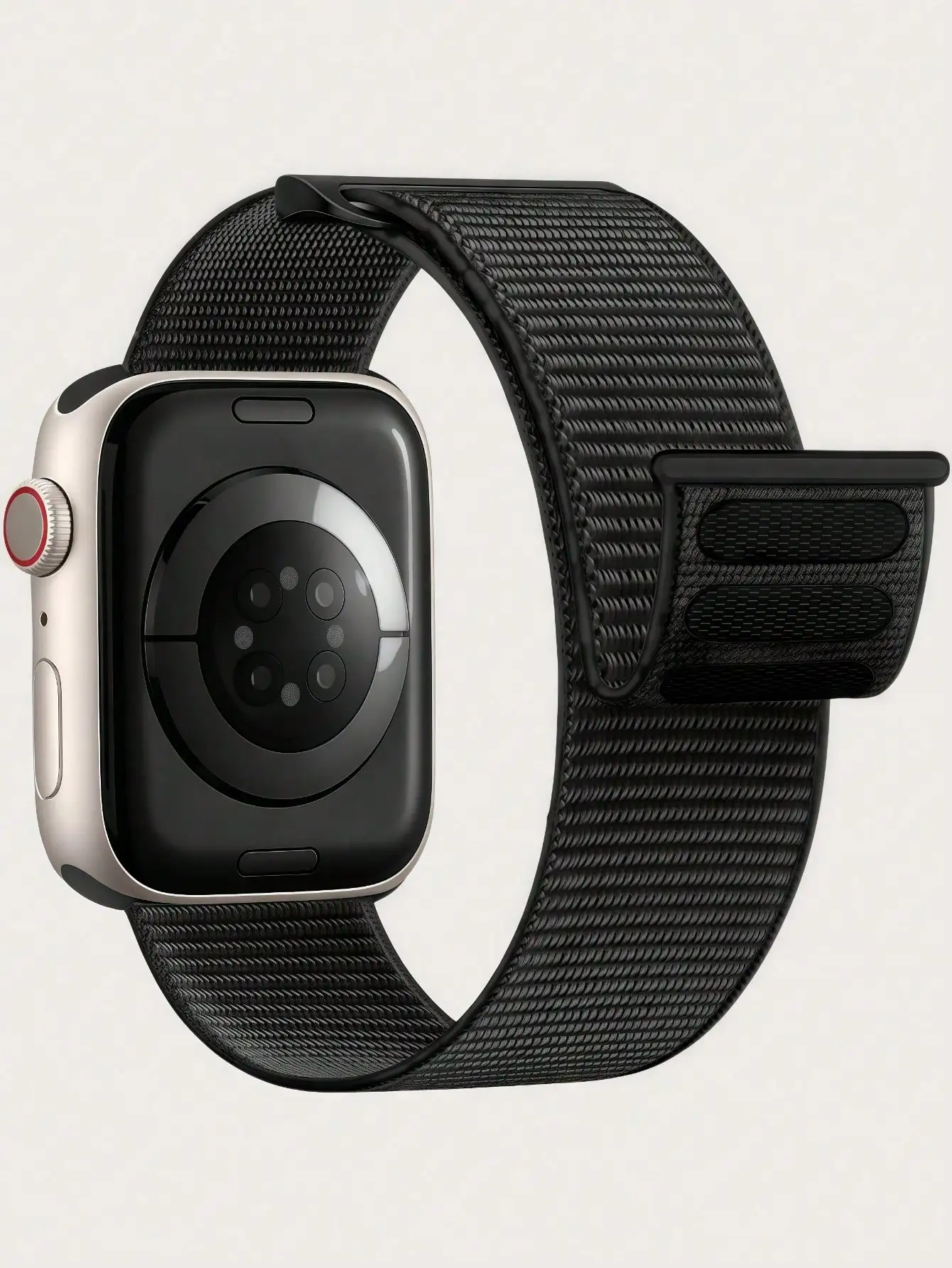 

Черный плетеный нейлоновый спортивный ремешок для умных часов 40-49 мм, эластичный ремешок с магнитной застежкой