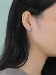 TYYL Classic 3 Water Drop Luxury Ear Clip Drop Earrings Stud Party Wedding Long Earring Zircon Ear Cuff Silver Jewelry For Women