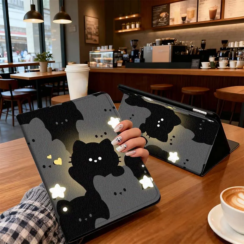 Cartoon Cat Star For Xiaomi Redmi Mi Pad 8 7 6 5 4 2 SE K 12.4 11.2 12.1 11 8.8 Pro Max Ultra Inch Tablet Case